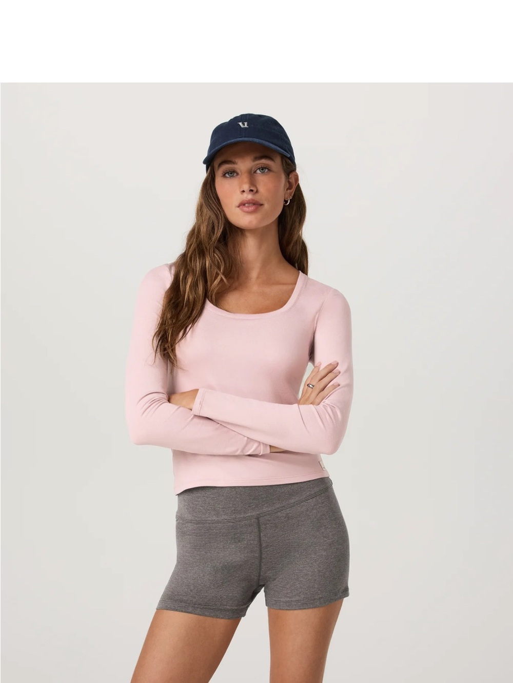 Vuori Women’s Long-Sleeve Scoop Neck Top - Pink
